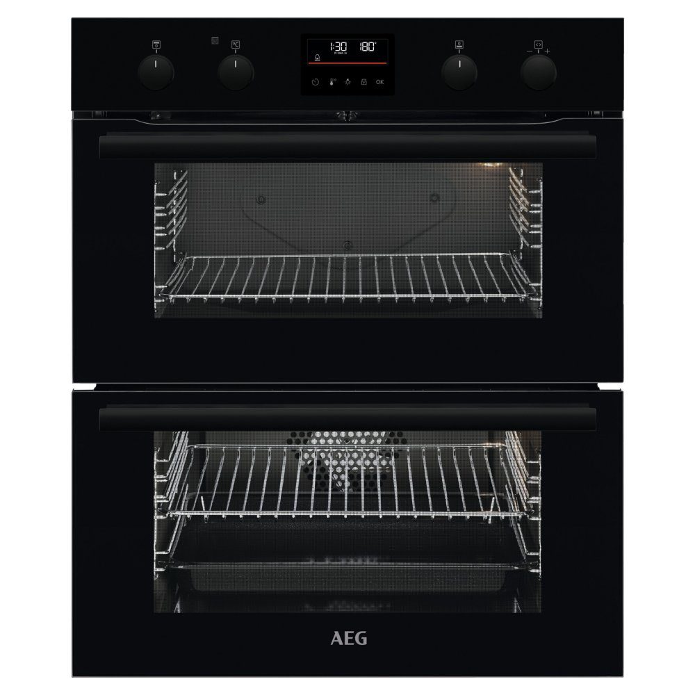 AEG  Series 6000 Built Under Double Oven DUB535060B - Black