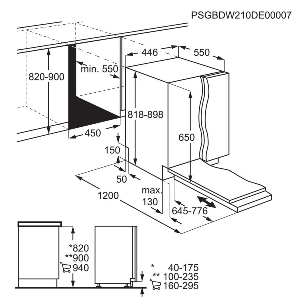 AEG 45cm Series 7000 Fully Integrated Dishwasher FSB73427Z AEG 45cm Series 7000 Fully Integrated Dishwasher FSB73427Z