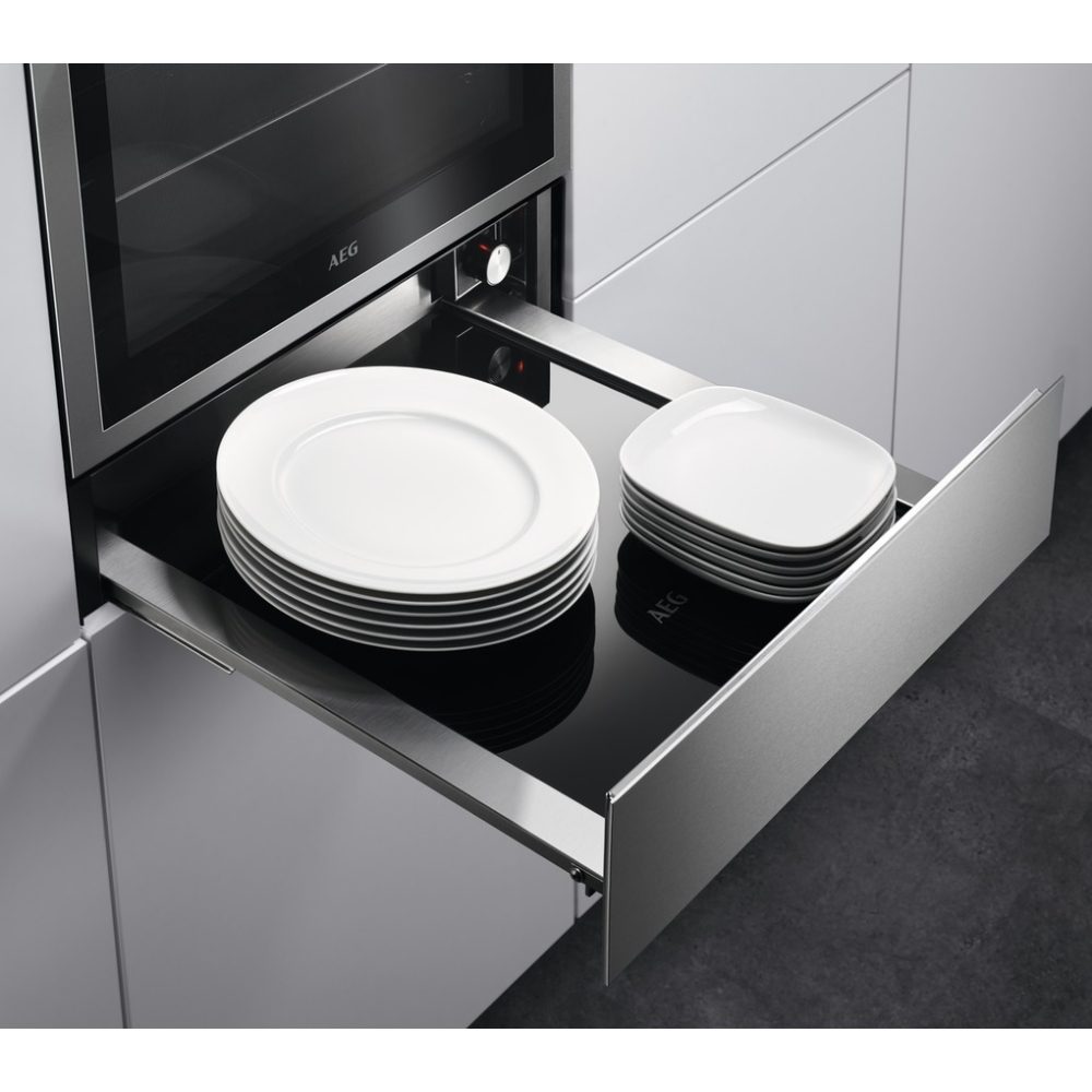 AEG 14cm Handleless Warming Drawer KDE911424M - Stainless Steel AEG 14cm Handleless Warming Drawer KDE911424M - Stainless Steel