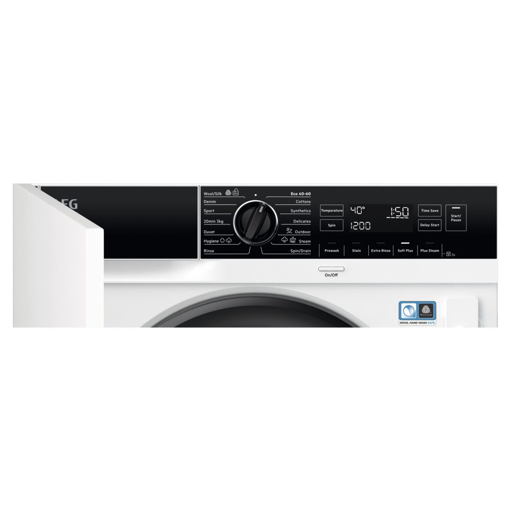 AEG 8kg Series 7000 Fully Integrated ProSteam Washing Machine LF7C8636BI AEG 8kg Series 7000 Fully Integrated ProSteam Washing Machine LF7C8636BI
