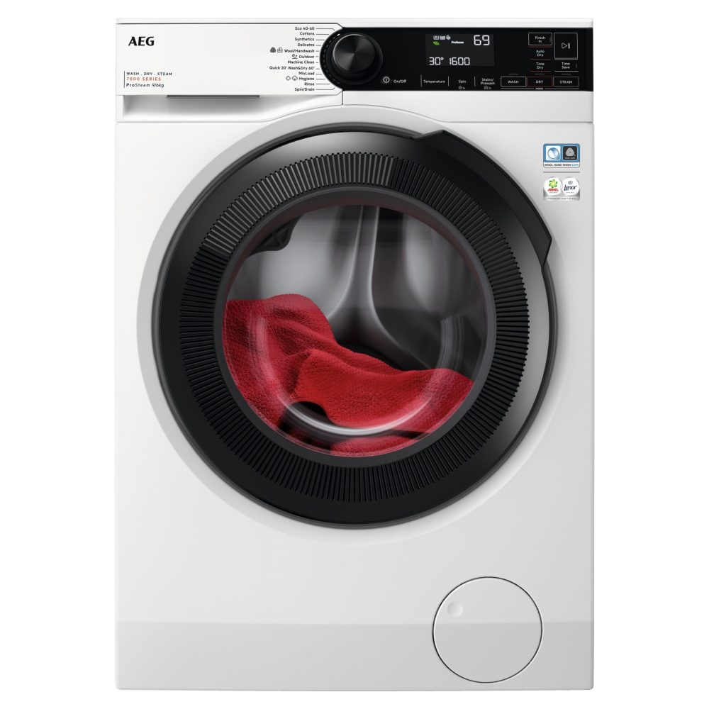 AEG  9kg/6kg Series 7000 Washer Dryer LWR7496O4B - White