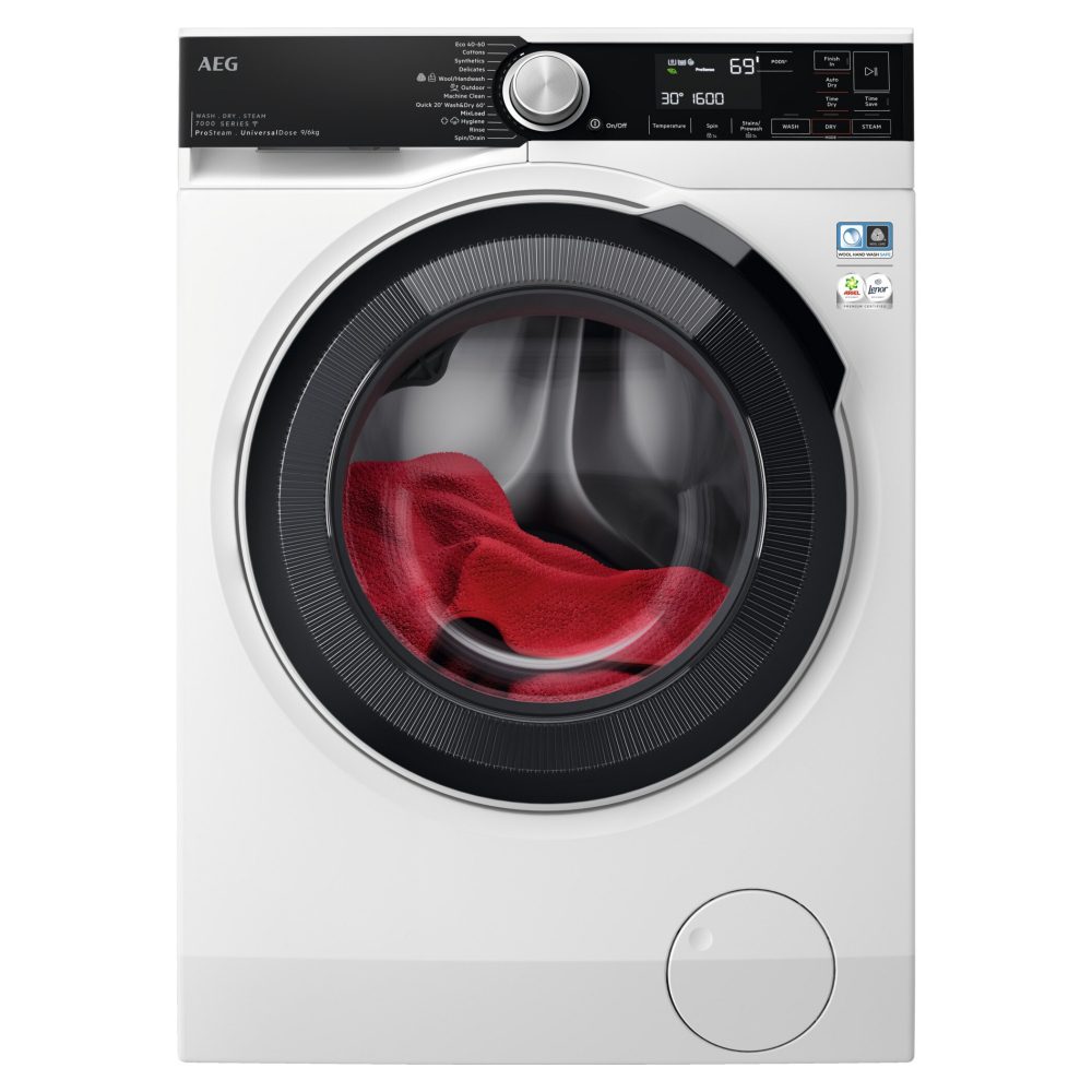 AEG - EX DISPLAY 9kg/6kg Series 7000 Washer Dryer 7000 Series LWR7596O5U - WHITE. AEG - EX DISPLAY 9kg/6kg Series 7000 Washer Dryer 7000 Series LWR7596O5U - WHITE.