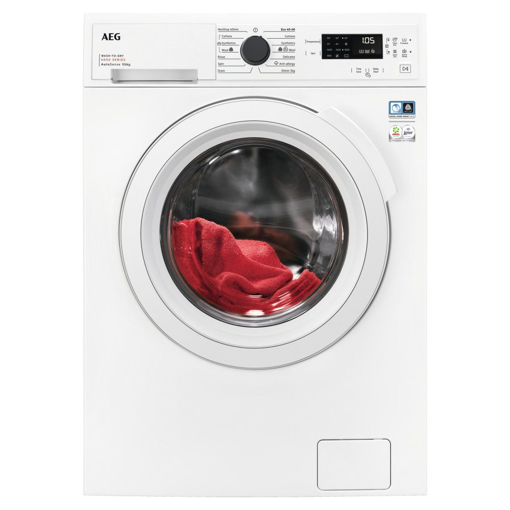 AEG  9kg/6kg Series 6000 Washer Dryer LWX60966B - White