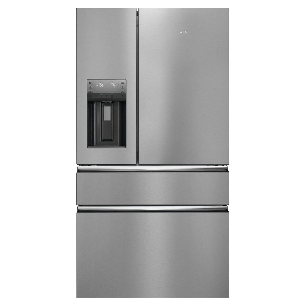 AEG  French Style Fridge Freezer With Ice And Water RMB954E9VX - Stainless Steel