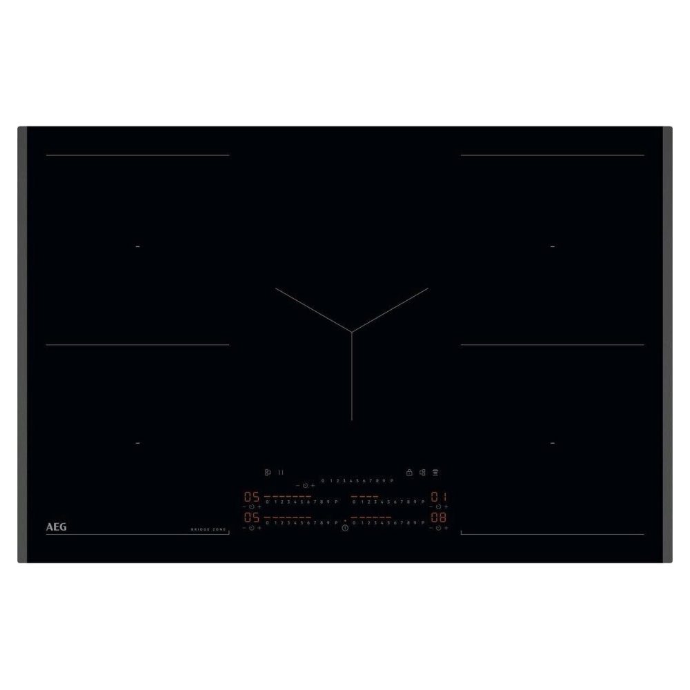 AEG  78cm Series 6000 5 Zone MaxiSense Induction Hob SK85IM0XFB - Black