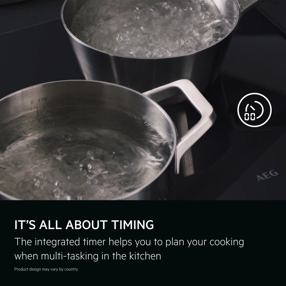 AEG 59cm Series 7000 4 Zone Induction Hob TI64IB10FB - Black AEG 59cm Series 7000 4 Zone Induction Hob TI64IB10FB - Black