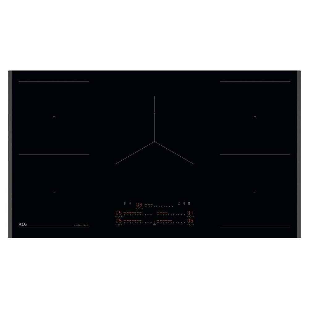 AEG  91cm Series 6000 5 Zone Induction Hob TK95IN00FB - Black