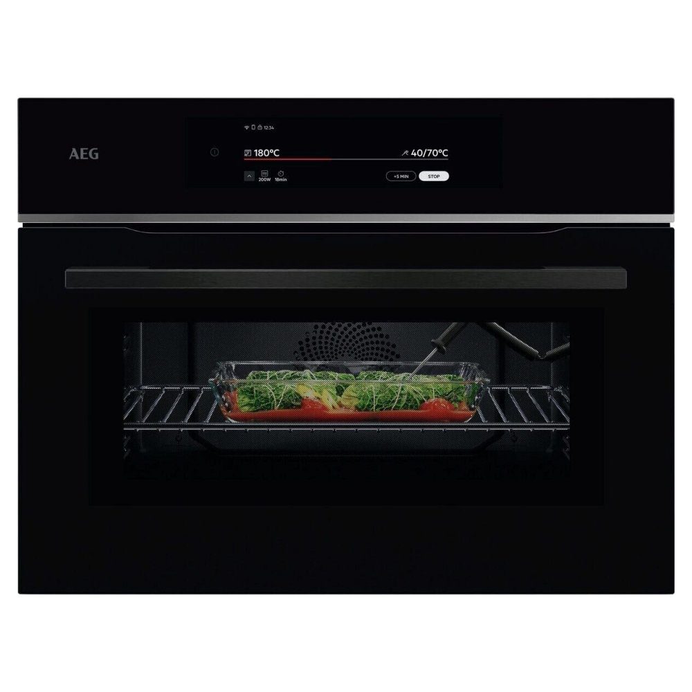 AEG  Built In Combi Microwave For Tall Housing TK9NK821B - Black