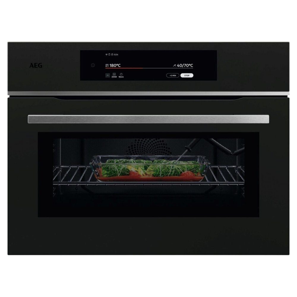 AEG  Built In Combi Microwave For Tall Housing TK9NK821T - Matte Black