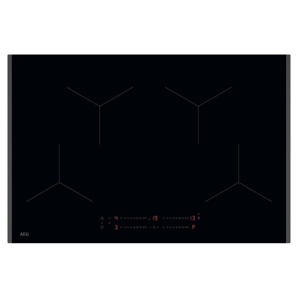 AEG  78cm Series 5000 4 Zone Bevelled Induction Hob TO84IA00FB - Black