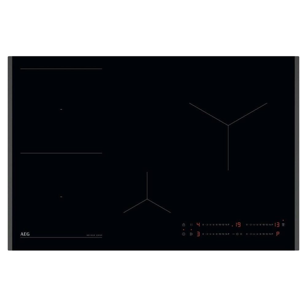 AEG  78cm Series 6000 4 Zone MaxiSense Induction Hob TO84IB00FB - Black