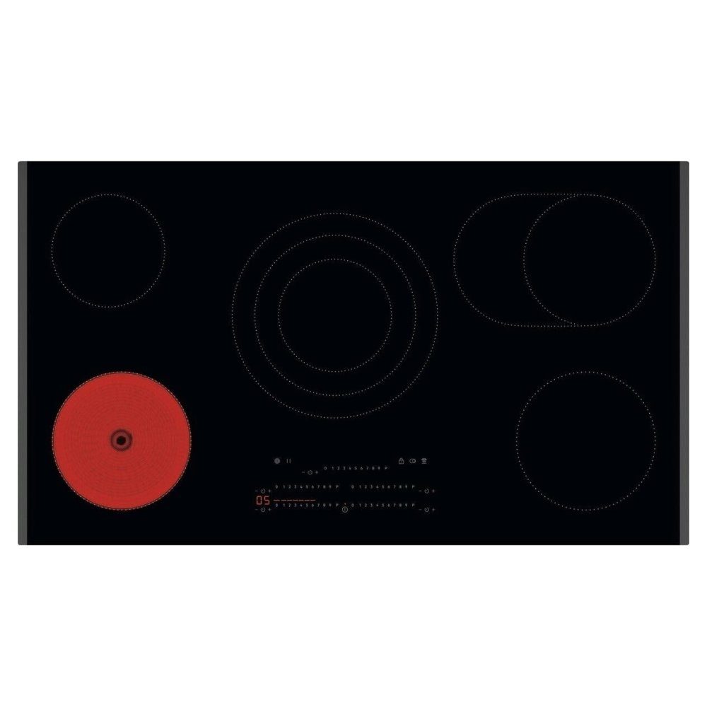 AEG  91cm Series 3000 5 Zone Bevelled Ceramic Hob TP95RA07FB - Black