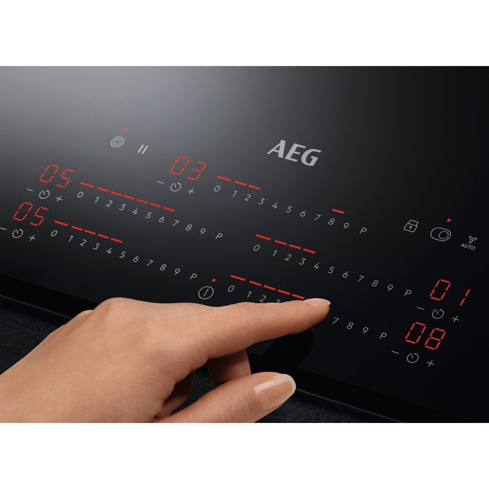 AEG 91cm Series 3000 5 Zone Bevelled Ceramic Hob TP95RA07FB - Black AEG 91cm Series 3000 5 Zone Bevelled Ceramic Hob TP95RA07FB - Black