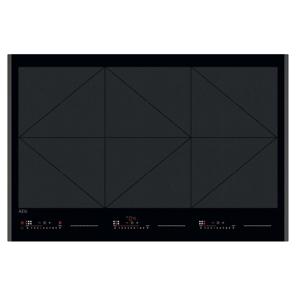 AEG  78cm Series 6000 6 Zone TotalFlex Induction Hob TR84IT00FB - Black