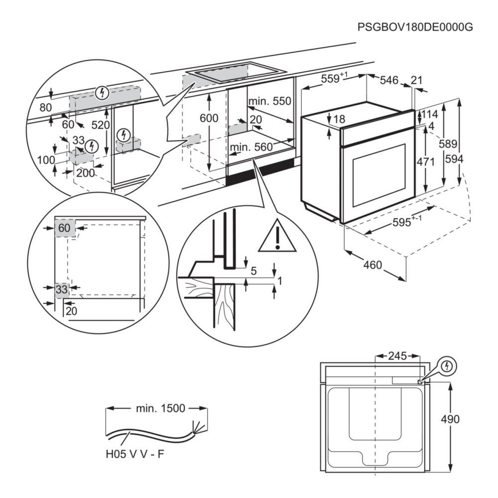 AEG Series 9000 ProAssist Pyrolytic Multifunction Single Oven TT9PB831AB - Black AEG Series 9000 ProAssist Pyrolytic Multifunction Single Oven TT9PB831AB - Black