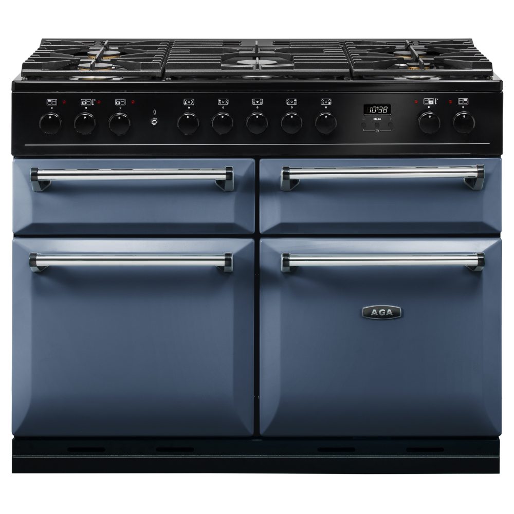 AGA Masterchef  Masterchef Deluxe 110cm Dual Fuel Range Cooker MDX110DFDAR - Dartmouth Blue