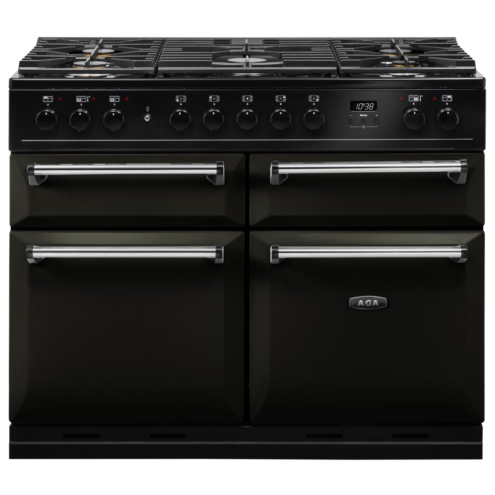 AGA Masterchef  Masterchef Deluxe 110cm Dual Fuel Range Cooker 122110 MDX110DFPWT - Pewter