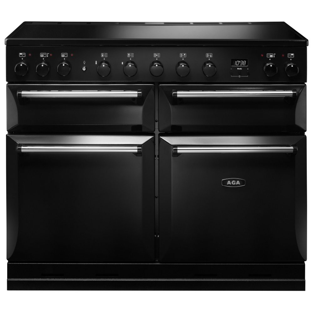 AGA Masterchef  Masterchef Deluxe 110cm Induction Range Cooker 121850 MDX110EIBLK - Black