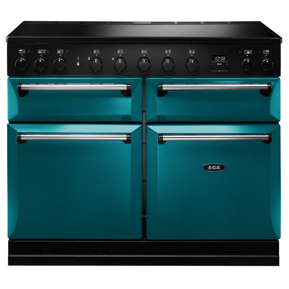AGA Masterchef  Masterchef Deluxe 110cm Induction Range Cooker 124020 MDX110EISAL - Salcombe Blue