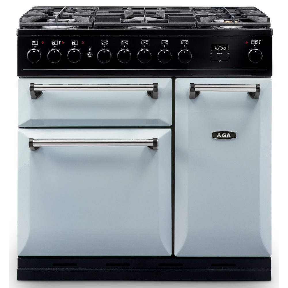 AGA Masterchef  Masterchef Deluxe 90cm Dual Fuel Range Cooker 122130 MDX90DFPAS - Pearl Ashes
