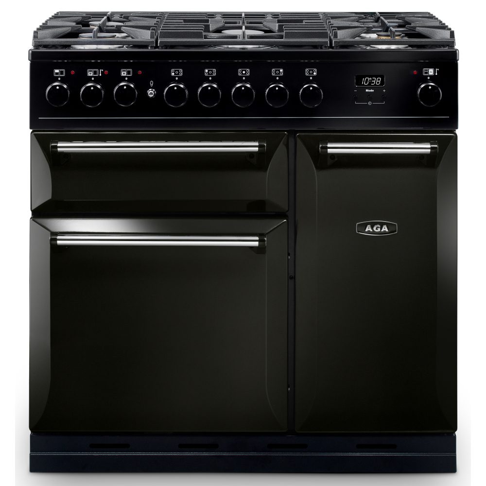 AGA Masterchef  Masterchef Deluxe 90cm Dual Fuel Range Cooker 122140 MDX90DFPWT - Pewter