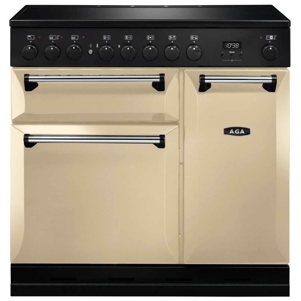 AGA Masterchef  Masterchef Deluxe 90cm Induction Range Cooker 121820 MDX90EICRM - Cream