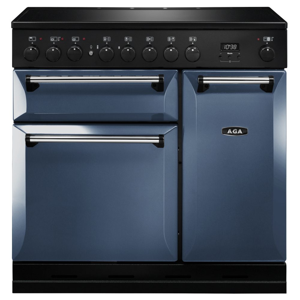 AGA Masterchef  Masterchef Deluxe 90cm Induction Range Cooker 124050 MDX90EIDAR - Dartmouth Blue