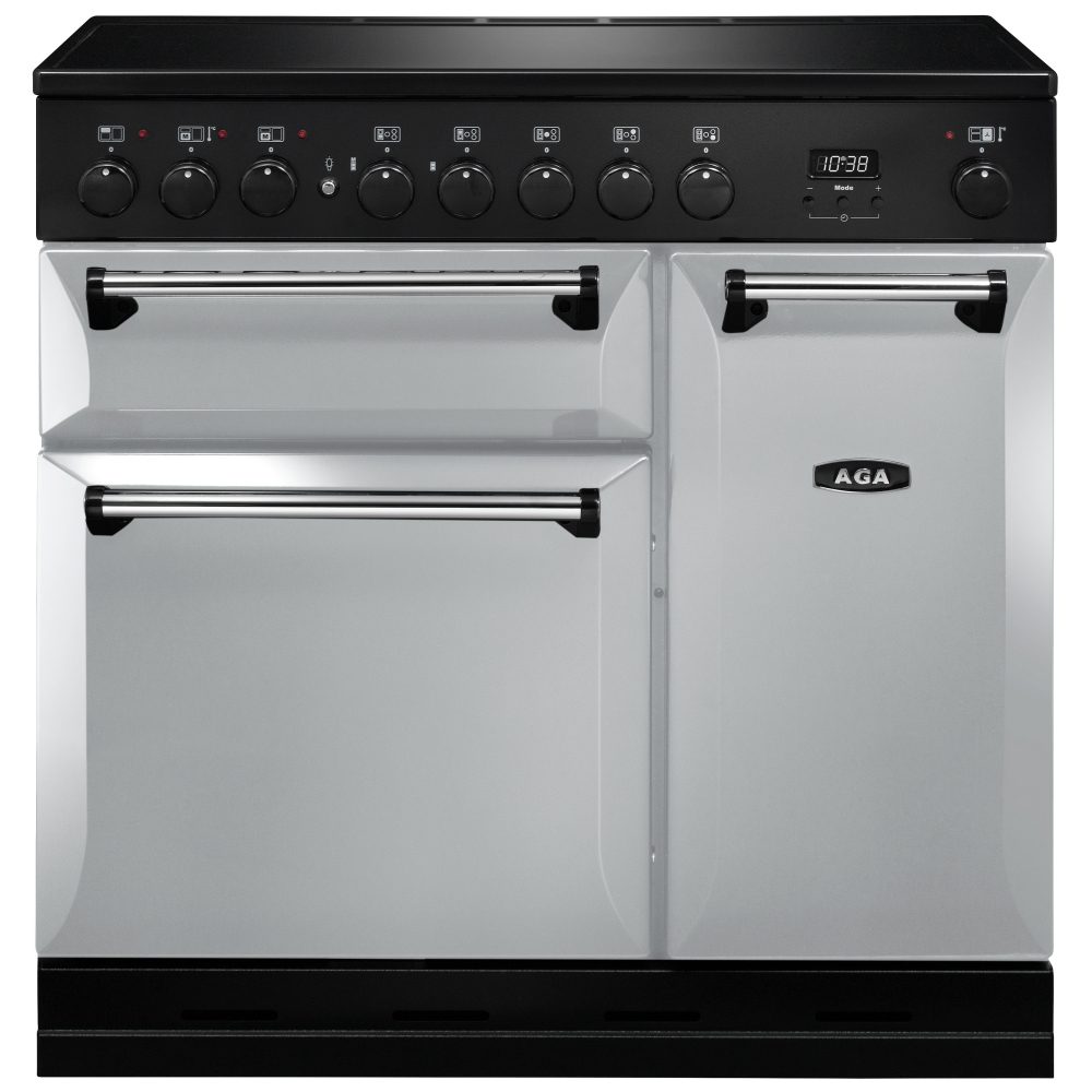 AGA Masterchef  Masterchef Deluxe 90cm Induction Range Cooker 121830 MDX90EIPAS - Pearl Ashes