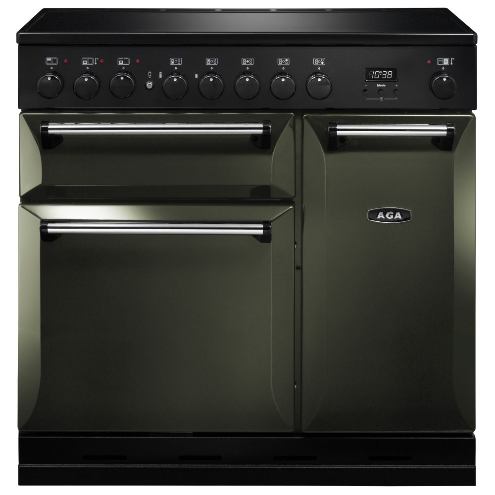 AGA Masterchef  Masterchef Deluxe 90cm Induction Range Cooker 121840 MDX90EIPWT - Pewter