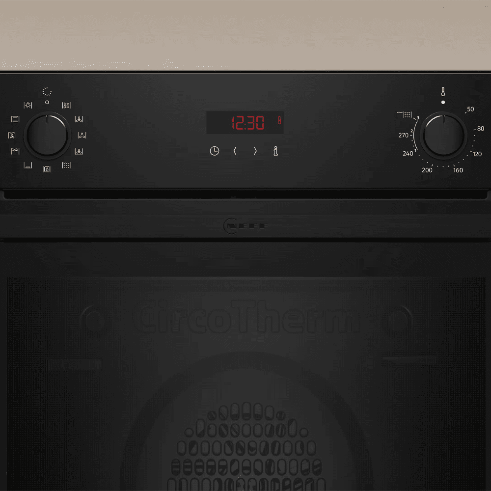 Neff N30 CircoTherm Pyrolytic Multifunction Single Oven B2DCG7AK3B - Black Neff N30 CircoTherm Pyrolytic Multifunction Single Oven B2DCG7AK3B - Black