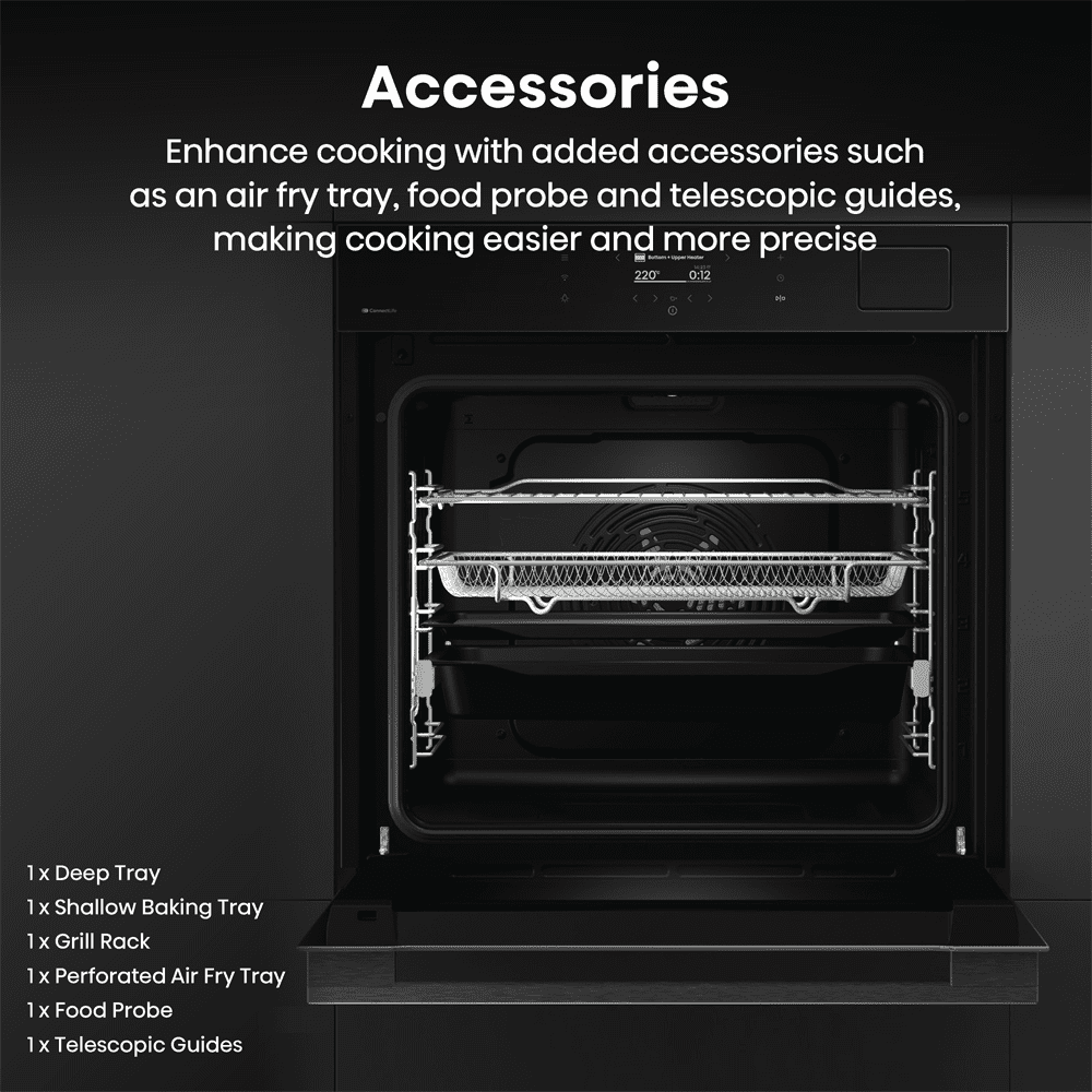 Hisense Hi8 BlackLine Steam Add Pro Single Oven BAS6AH8BUKWF - Black Hisense Hi8 BlackLine Steam Add Pro Single Oven BAS6AH8BUKWF - Black