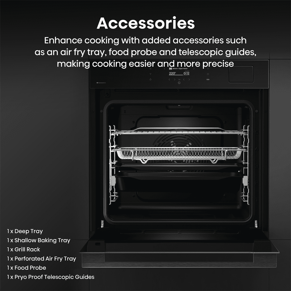 Hisense Hi8 BlackLine Pyrolytic Steam Add Pro Single Oven BAS6PH8BUKWF - Black Hisense Hi8 BlackLine Pyrolytic Steam Add Pro Single Oven BAS6PH8BUKWF - Black
