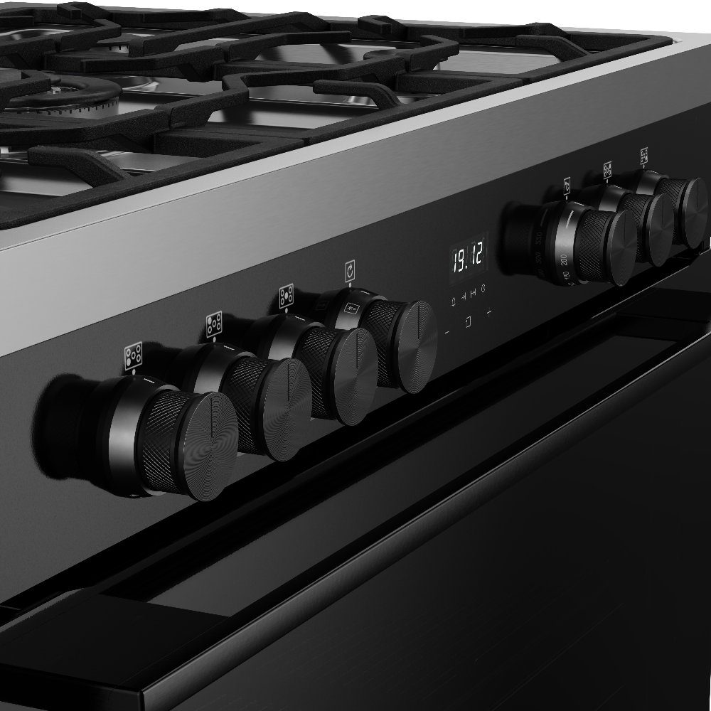 Belling Vision 90DF Single Cavity Dual Fuel Range Cooker 444412039 - BLACK Belling Vision 90DF Single Cavity Dual Fuel Range Cooker 444412039 - BLACK