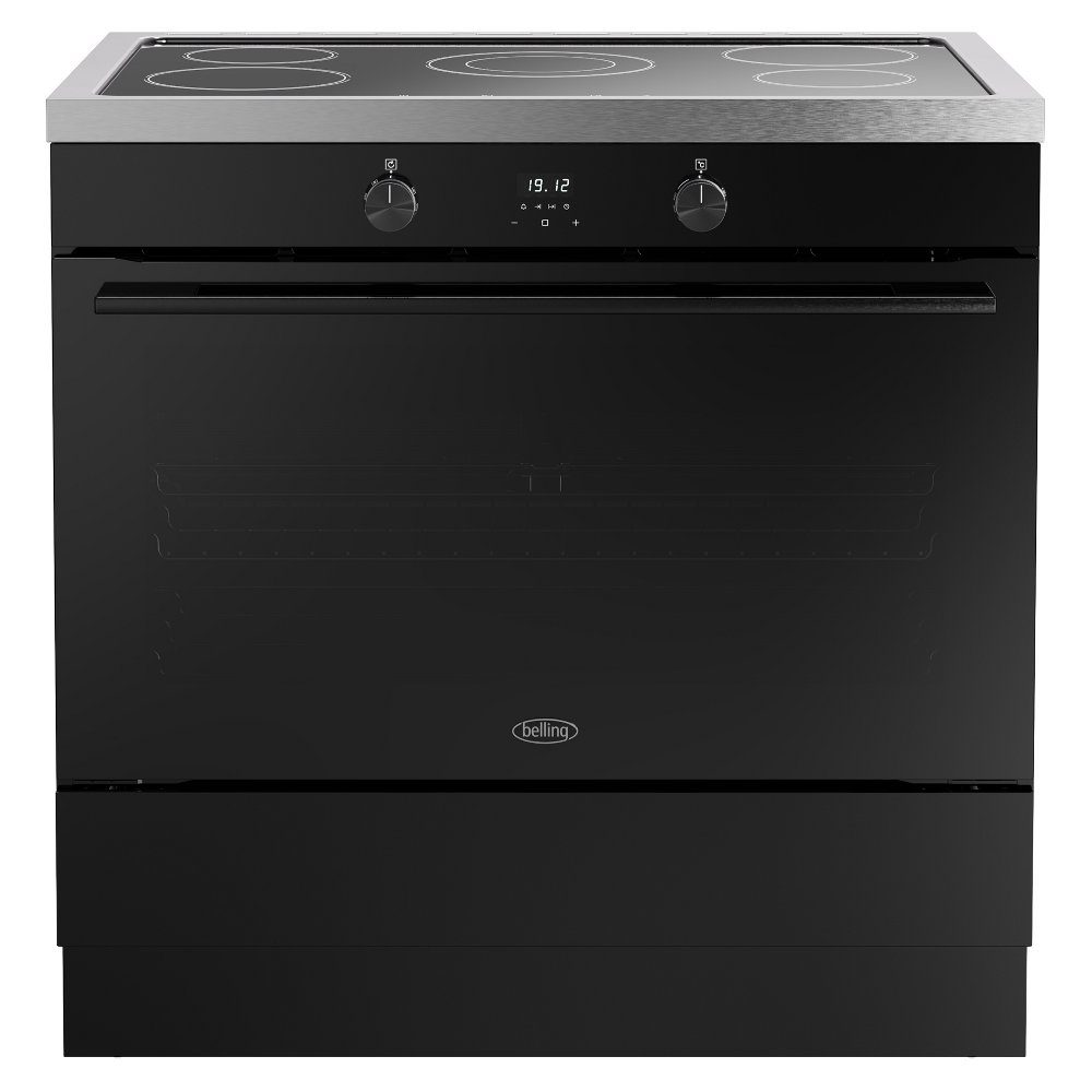 Belling Vision 90EI Single Cavity Induction Range Cooker 444412041 - Black