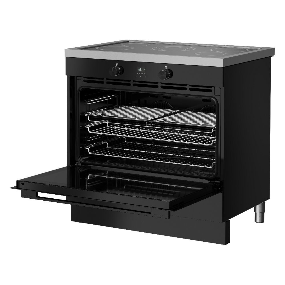 Belling Vision 90EI Single Cavity Induction Range Cooker 444412041 - BLACK Belling Vision 90EI Single Cavity Induction Range Cooker 444412041 - BLACK