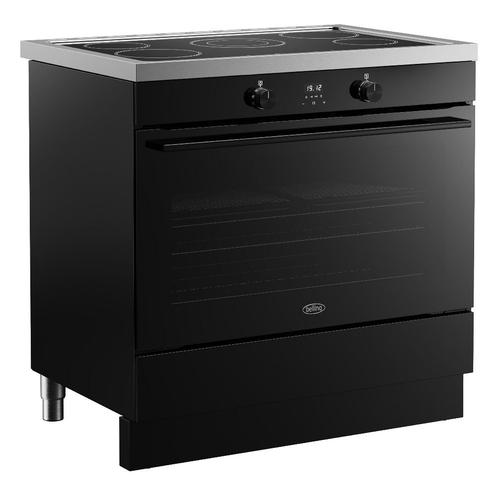 Belling Vision 90EI Single Cavity Induction Range Cooker 444412041 - BLACK Belling Vision 90EI Single Cavity Induction Range Cooker 444412041 - BLACK