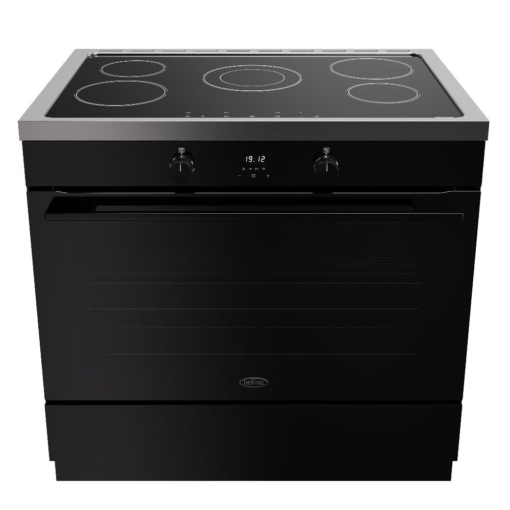 Belling Vision 90EI Single Cavity Induction Range Cooker 444412041 - BLACK Belling Vision 90EI Single Cavity Induction Range Cooker 444412041 - BLACK