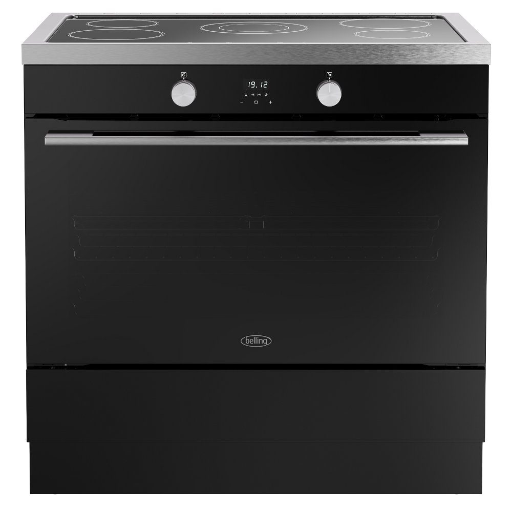 Belling Vision 90EI Single Cavity Induction Range Cooker 444412042 - Black