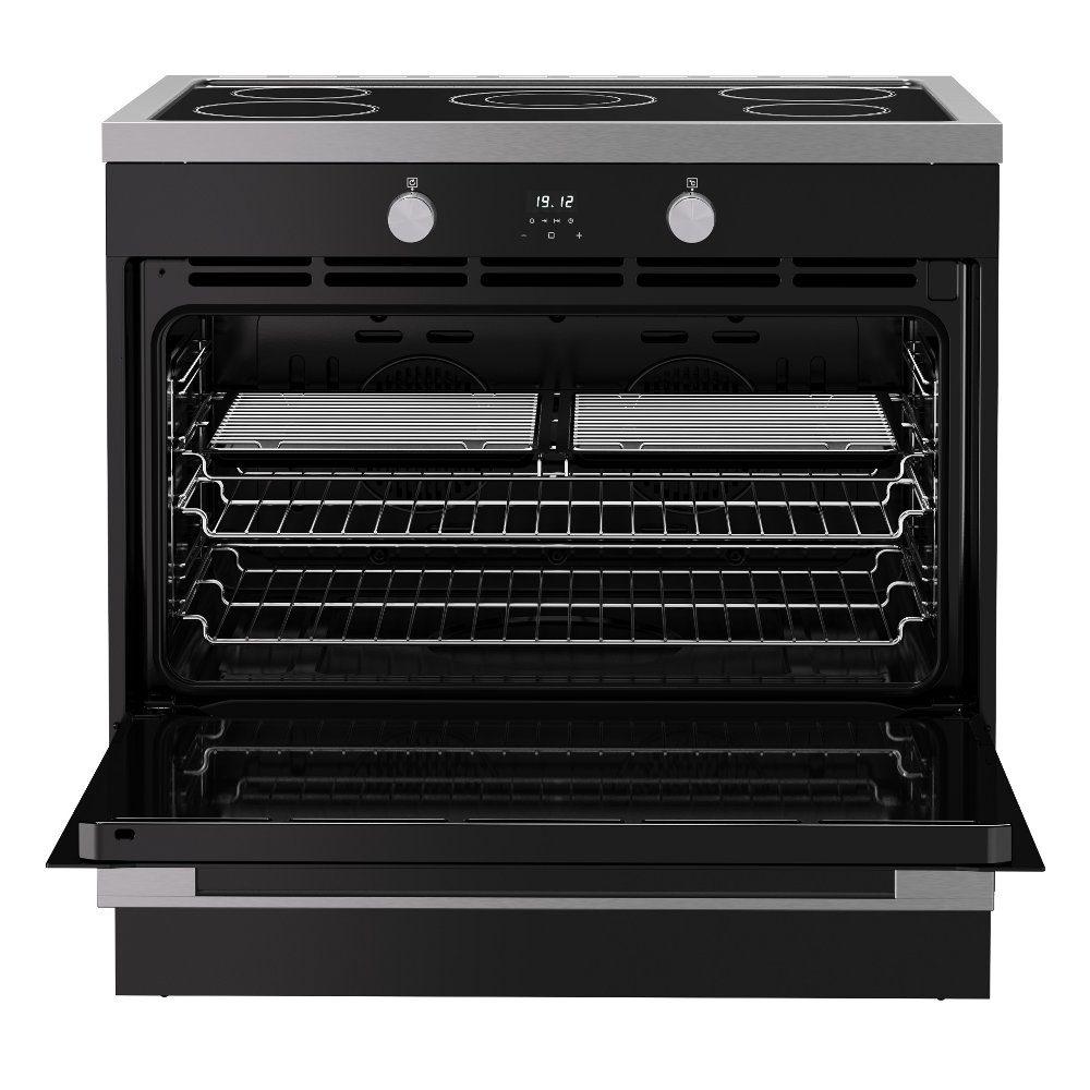 Belling Vision 90EI Single Cavity Induction Range Cooker 444412042 - BLACK Belling Vision 90EI Single Cavity Induction Range Cooker 444412042 - BLACK