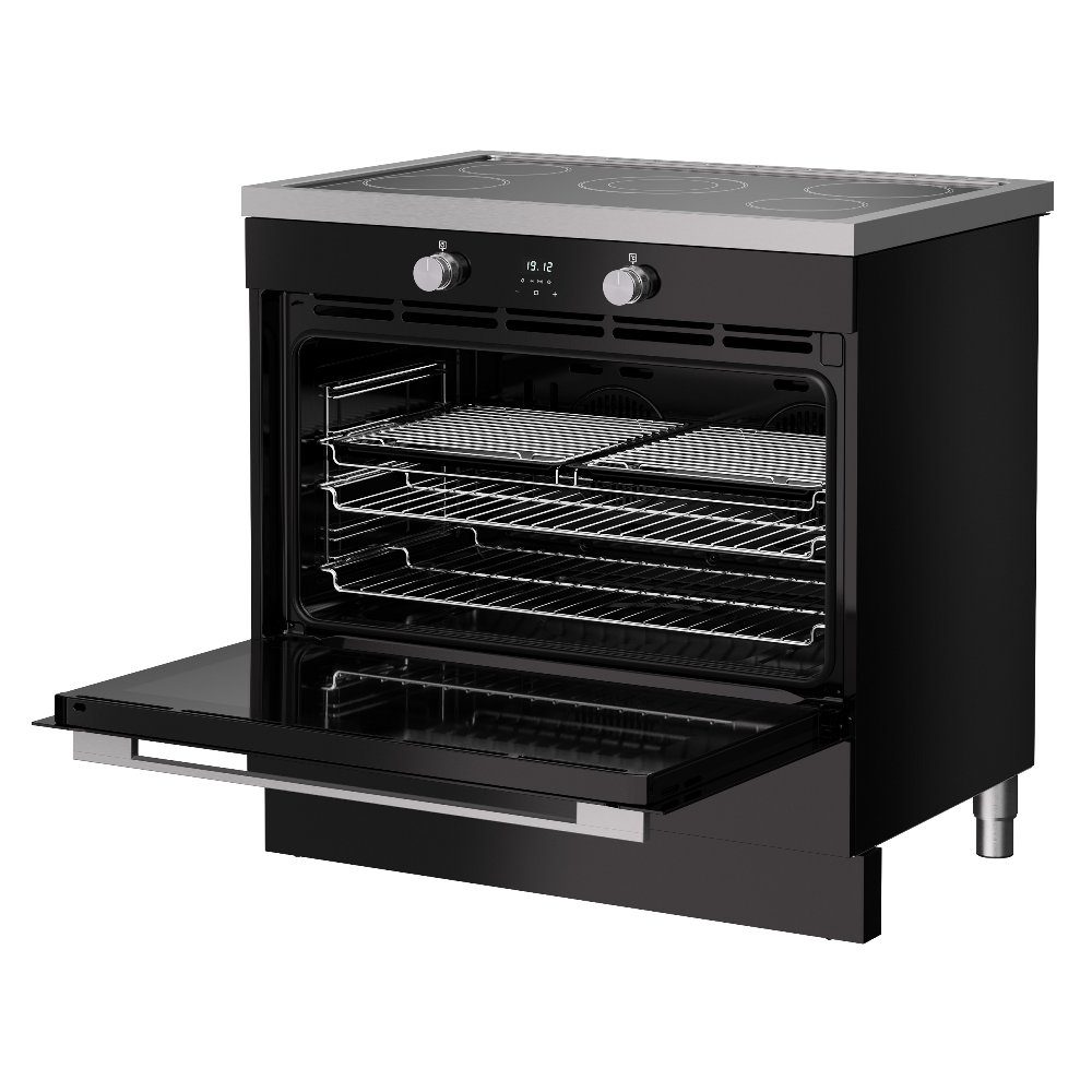 Belling Vision 90EI Single Cavity Induction Range Cooker 444412042 - BLACK Belling Vision 90EI Single Cavity Induction Range Cooker 444412042 - BLACK
