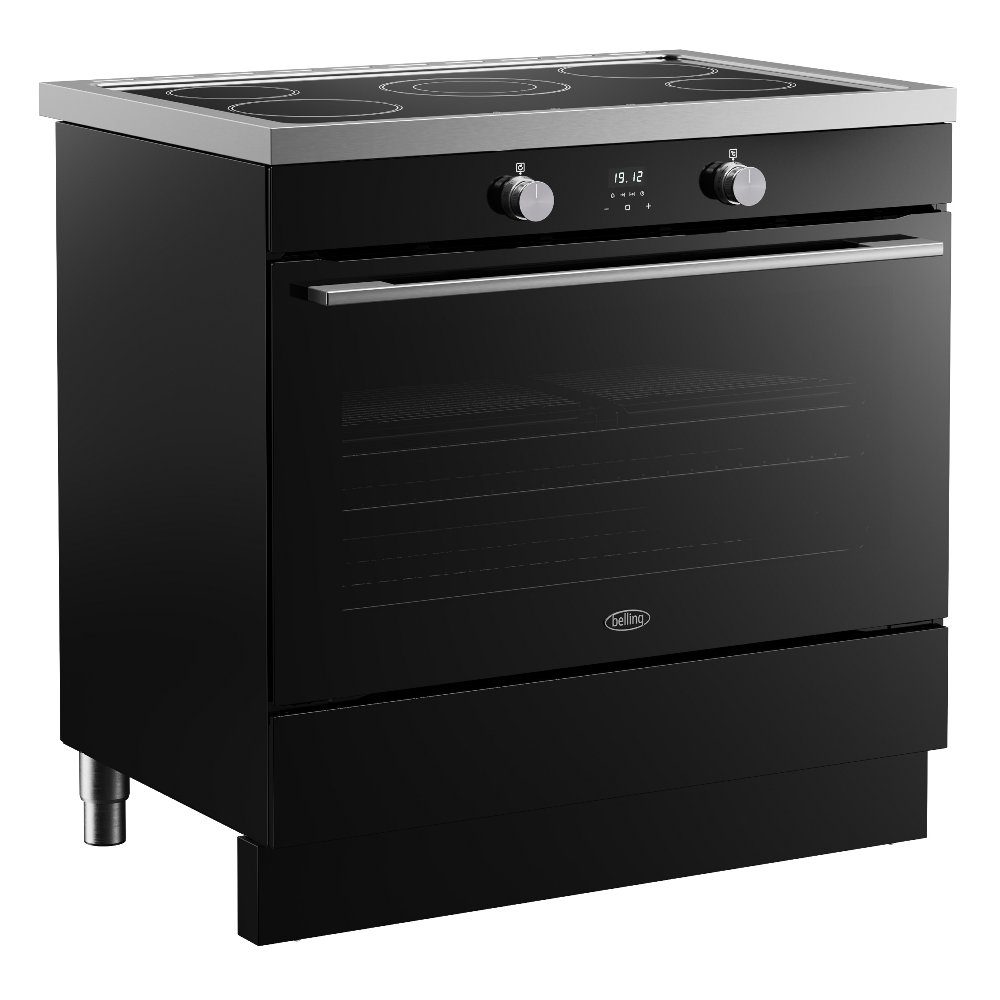 Belling Vision 90EI Single Cavity Induction Range Cooker 444412042 - BLACK Belling Vision 90EI Single Cavity Induction Range Cooker 444412042 - BLACK