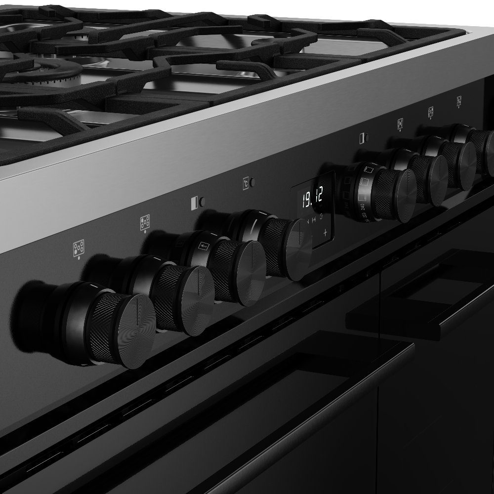 Belling Vision 90DF Twin Cavity Dual Fuel Range Cooker 444412043 - BLACK Belling Vision 90DF Twin Cavity Dual Fuel Range Cooker 444412043 - BLACK