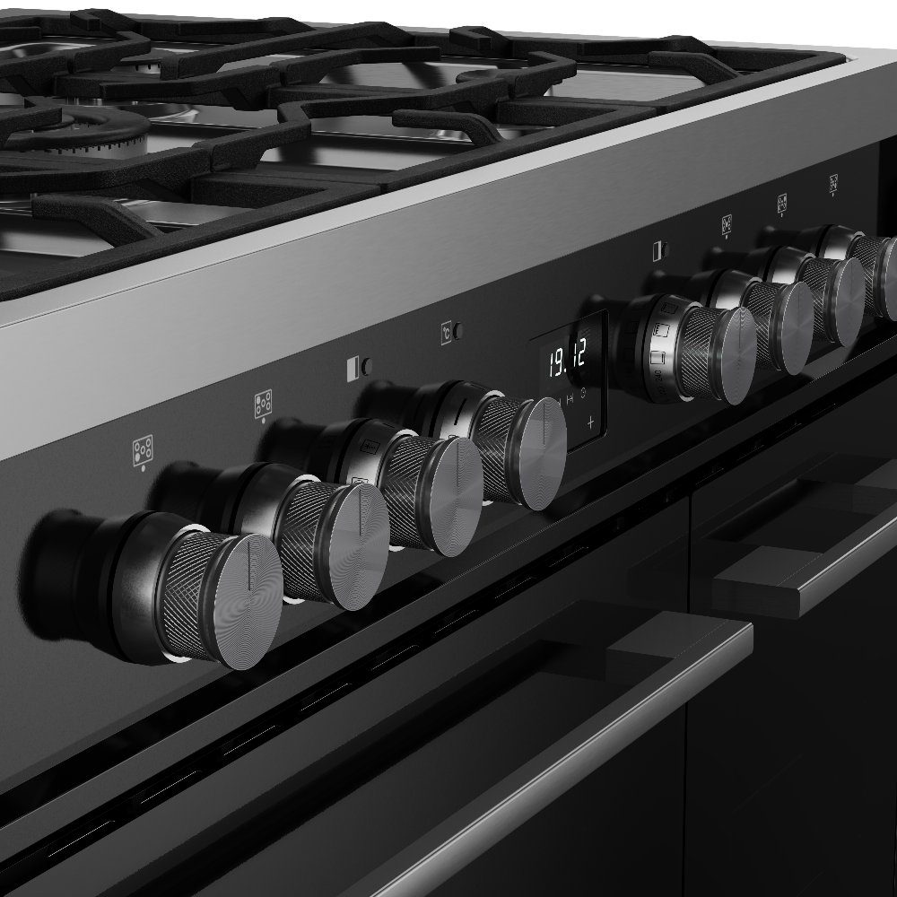Belling Vision 90DF Twin Cavity Dual Fuel Range Cooker 444412043 - BLACK Belling Vision 90DF Twin Cavity Dual Fuel Range Cooker 444412043 - BLACK