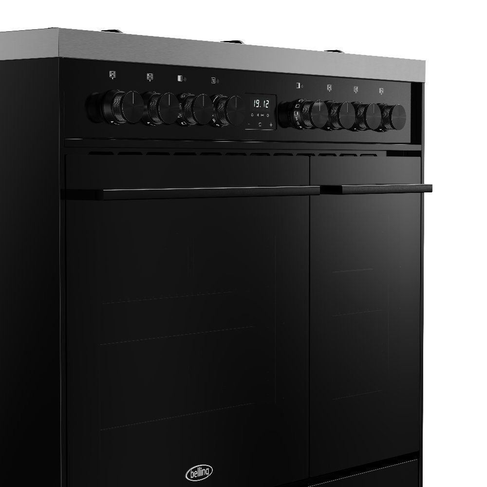 Belling Vision 90DF Twin Cavity Dual Fuel Range Cooker 444412043 - BLACK Belling Vision 90DF Twin Cavity Dual Fuel Range Cooker 444412043 - BLACK