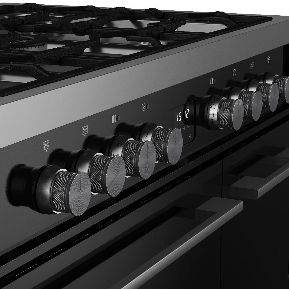 Belling Vision 90DF Twin Cavity Dual Fuel Range Cooker 444412044 - BLACK Belling Vision 90DF Twin Cavity Dual Fuel Range Cooker 444412044 - BLACK