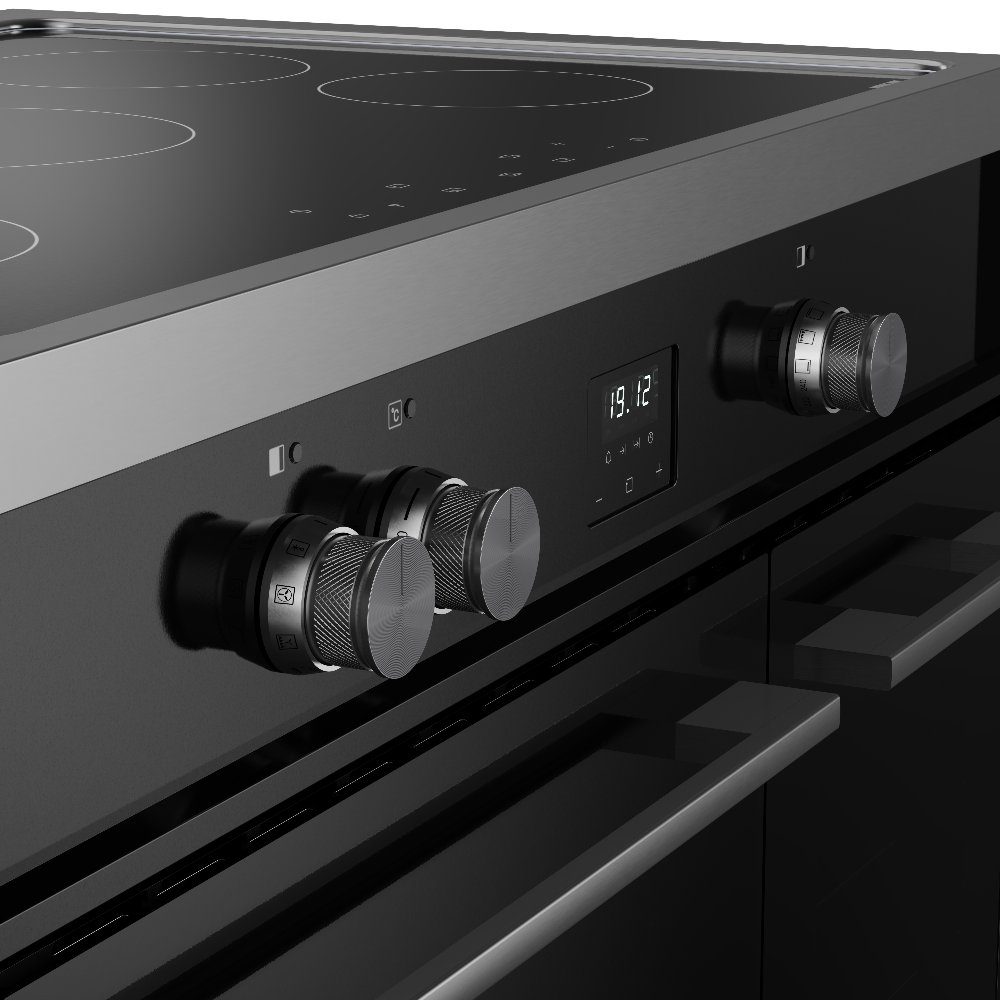 Belling Vision 90EI Twin Cavity Induction Range Cooker 444412046 - BLACK Belling Vision 90EI Twin Cavity Induction Range Cooker 444412046 - BLACK