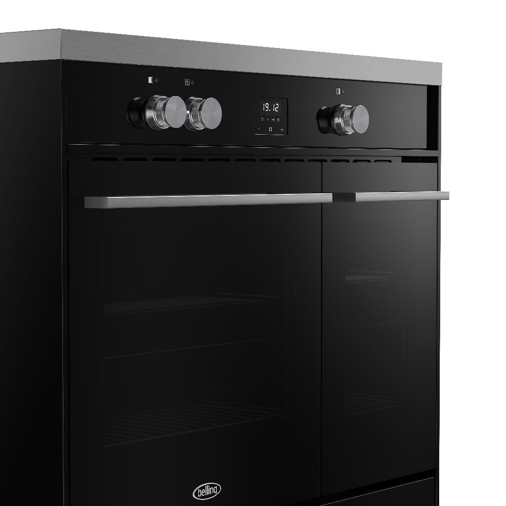 Belling Vision 90EI Twin Cavity Induction Range Cooker 444412046 - BLACK Belling Vision 90EI Twin Cavity Induction Range Cooker 444412046 - BLACK