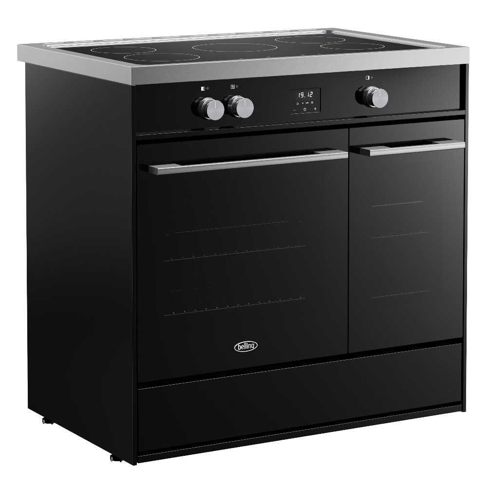 Belling Vision 90EI Twin Cavity Induction Range Cooker 444412046 - BLACK Belling Vision 90EI Twin Cavity Induction Range Cooker 444412046 - BLACK