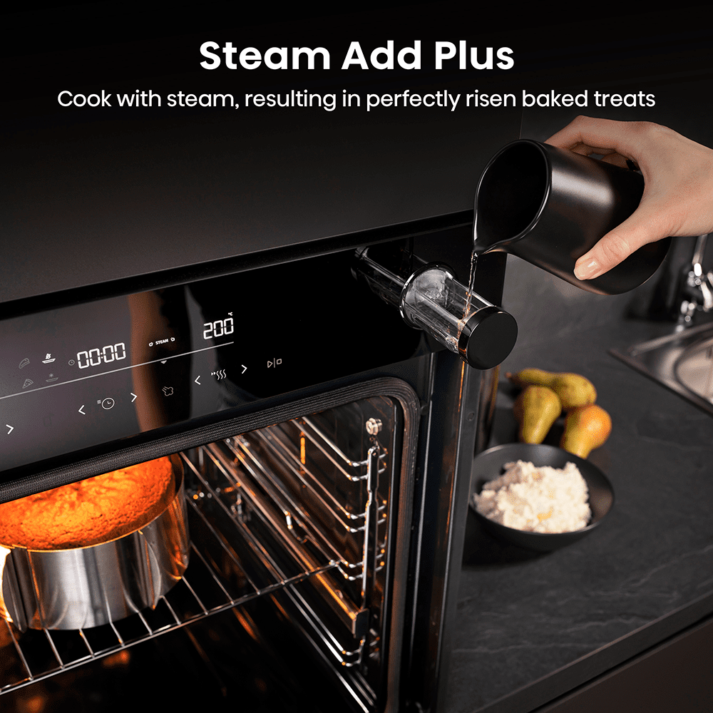 Hisense Hi6 BlackLine Pyrolytic Multifunction Steam Add Single Oven BSA66346PDBGUK - Black Hisense Hi6 BlackLine Pyrolytic Multifunction Steam Add Single Oven BSA66346PDBGUK - Black