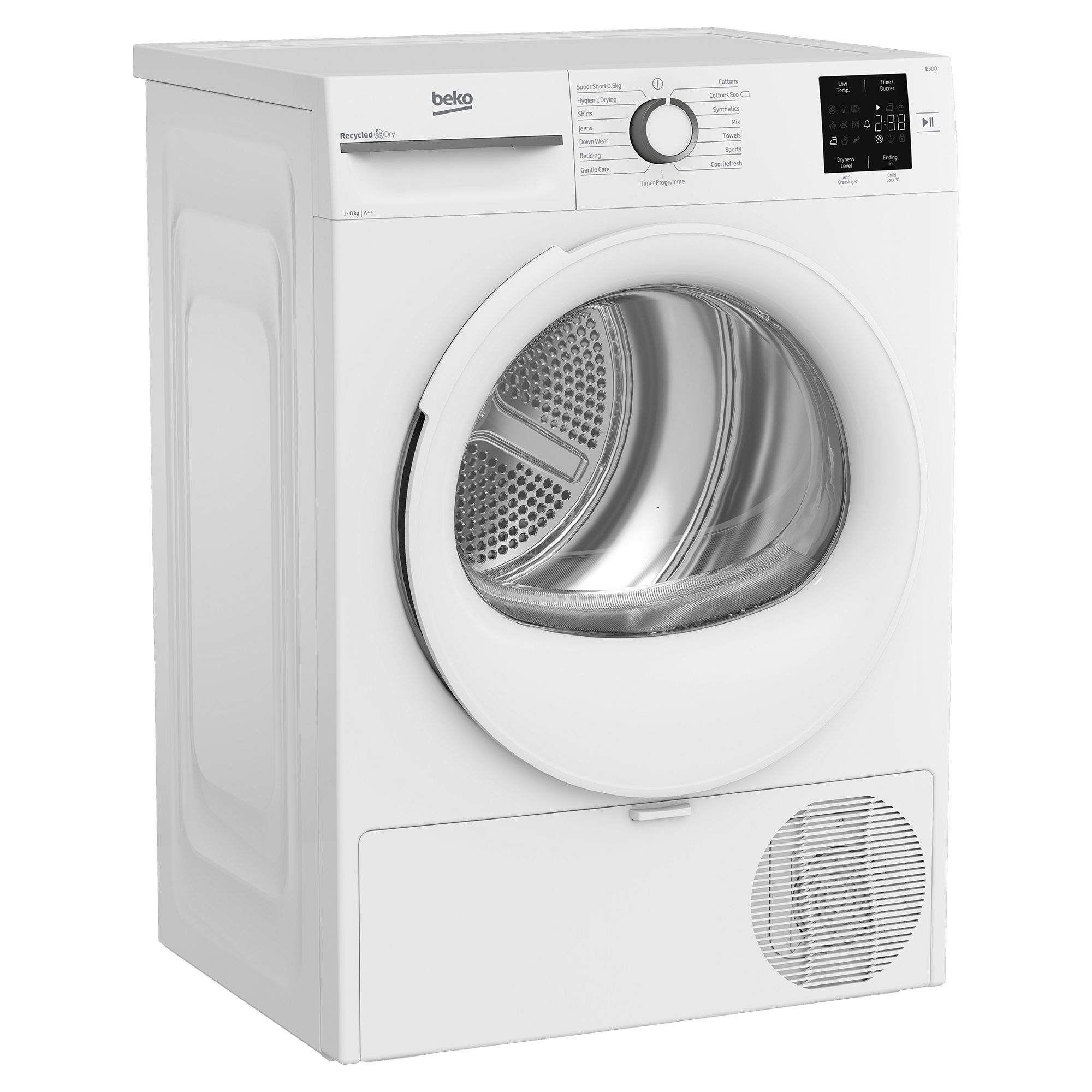 Beko 8kg Heat Pump Condenser Dryer BMN3T3823W - White Beko 8kg Heat Pump Condenser Dryer BMN3T3823W - White